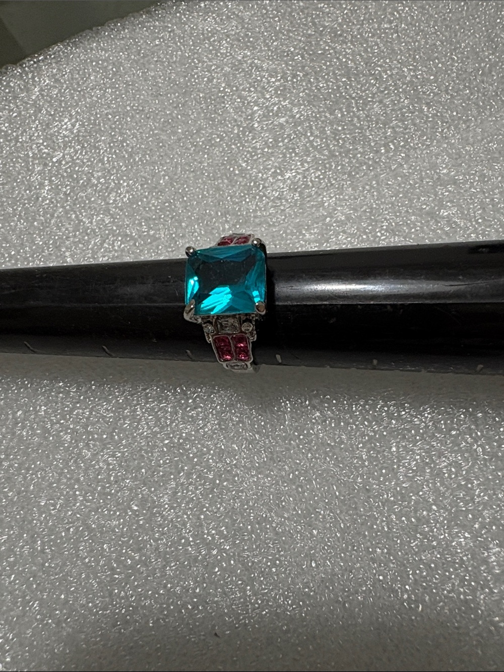 Blue Statement Ring Like New 9